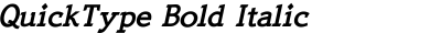 QuickType Bold Italic